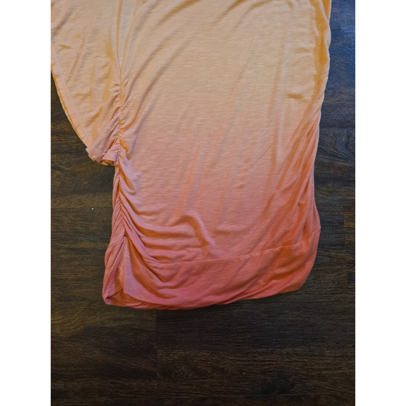 Maurices one shoulder peach ombre shirt size Medium - Picture 2 of 3